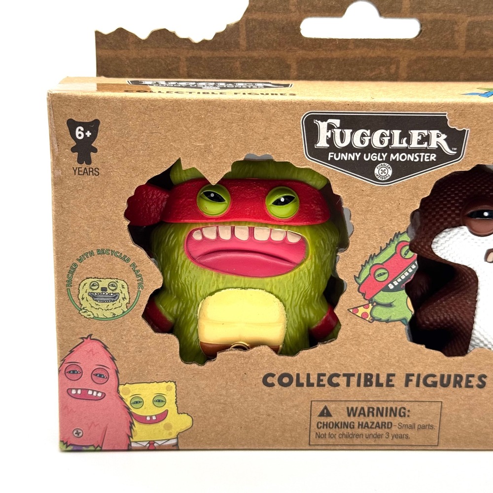 Fuggler TMNT 2-Pack Raphael & Suspicious Fox Squirrel New In Box - Picture 2 of 11